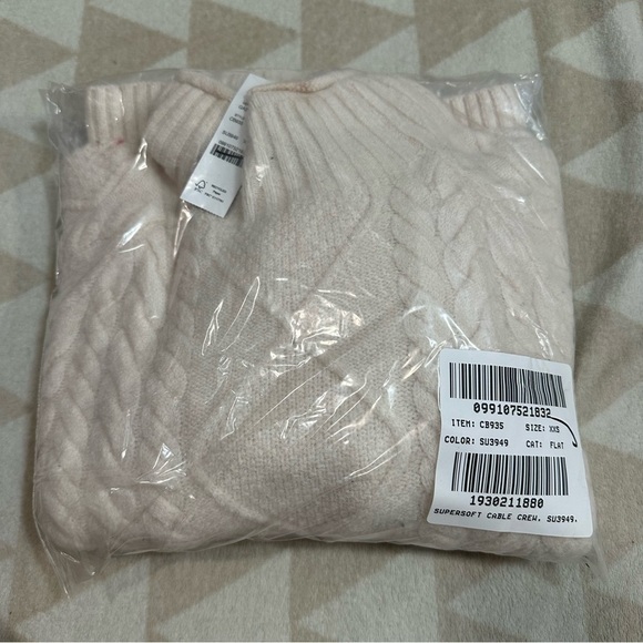 J crew heather ivory Cable-knit Rollneck™ sweater in Supersoft yarn - Picture 7 of 7